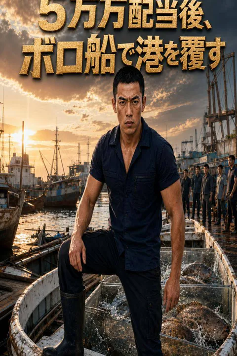 5 万元配当後、ボロ船で港を覆すのポスター