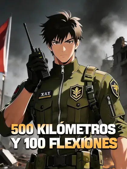 Póster de 500 Kilómetros y 100 Flexiones