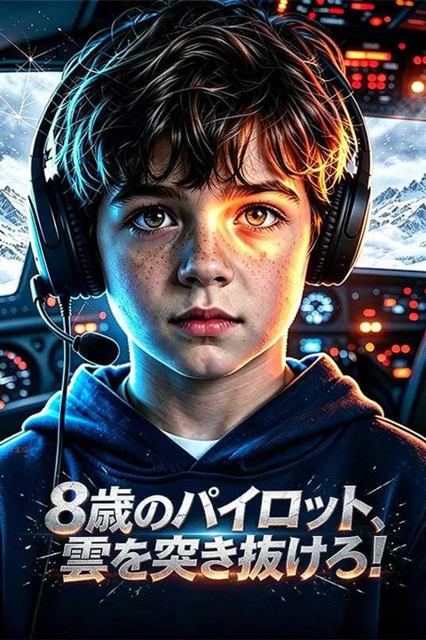 8歳のパイロット、雲を突き抜けろ！のポスター