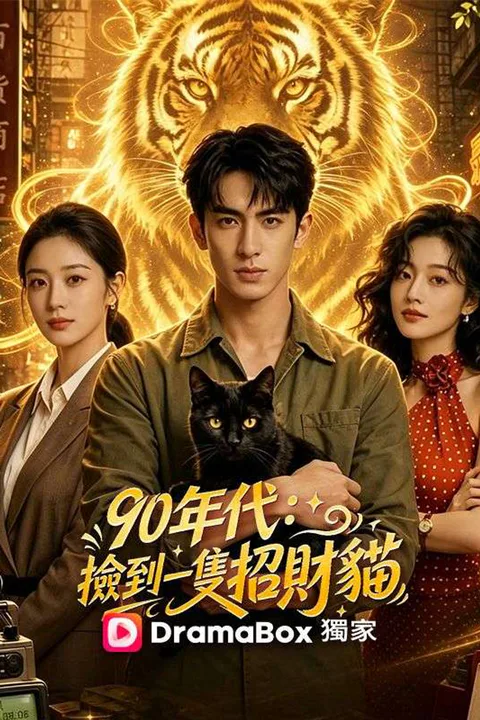 《90年代：撿到一隻招財貓》海報
