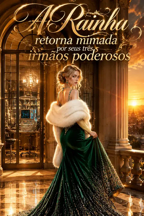 Pôster de A Rainha retorna mimada por seus três irmãos poderosos
