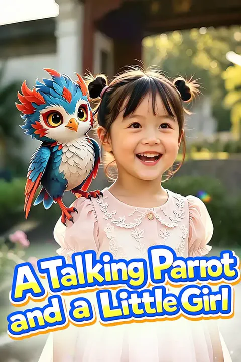 A Talking Parrot and a Little Girl poster