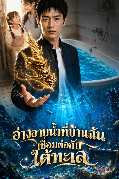 โปสเตอร์ อ่างอาบน้ำที่บ้านฉันเชื่อมต่อกับใต้ทะเล