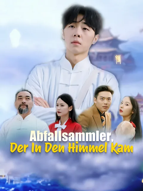 Poster von Abfallsammler, der in den Himmel kam