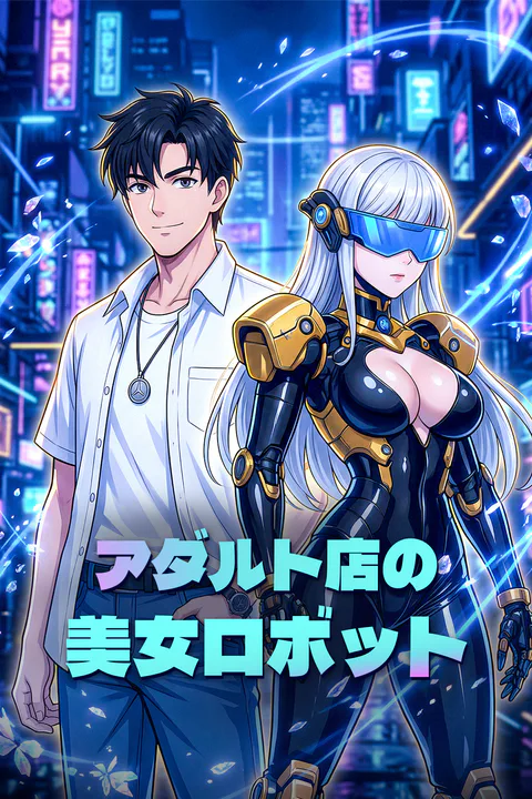 アダルト店の美女ロボットのポスター