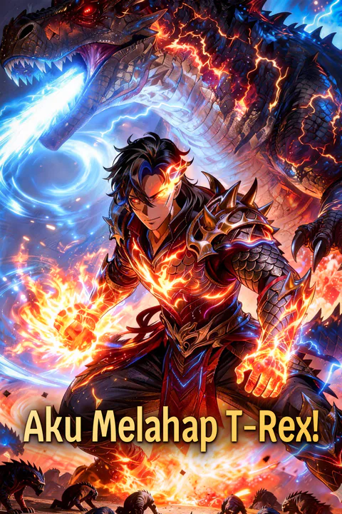 Poster Aku Melahap T-Rex!