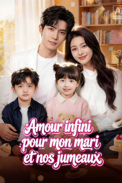 Affiche d’Amour infini pour mon mari et nos jumeaux