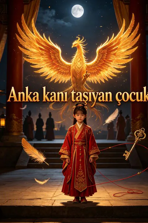 Anka kanı taşıyan çocuk afişi