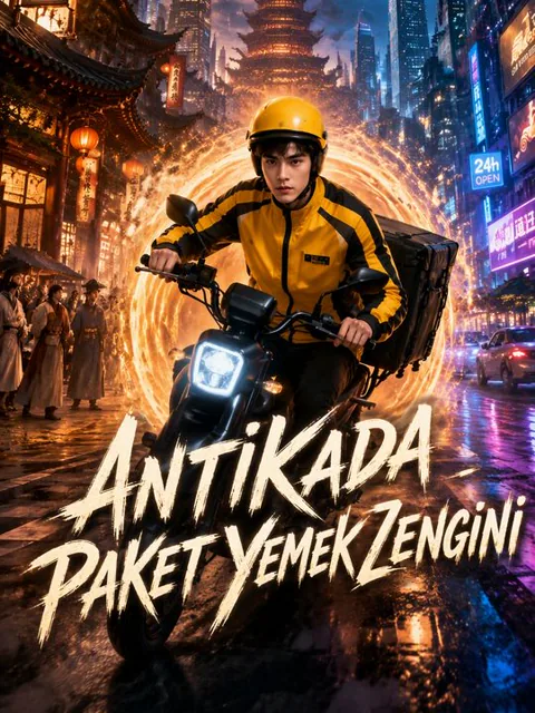 Antikada paket yemek zengini afişi