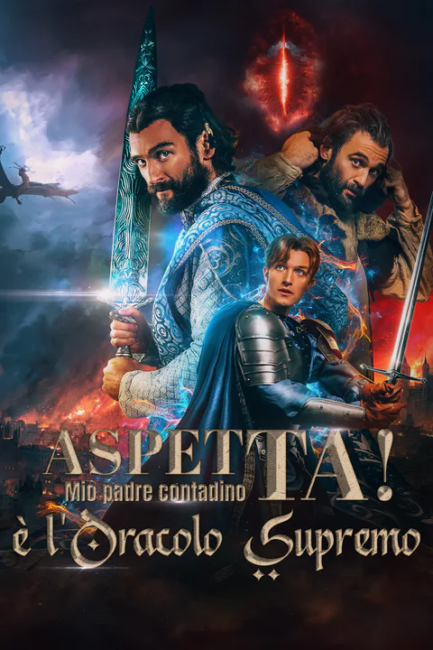 Locandina di Aspetta! Mio padre contadino è l'Oracolo Supremo