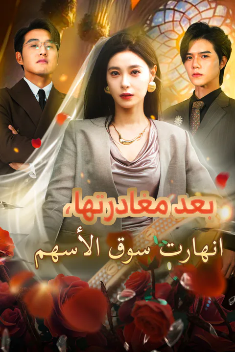 ملصق بعد مغادرتها، انهارت سوق الأسهم