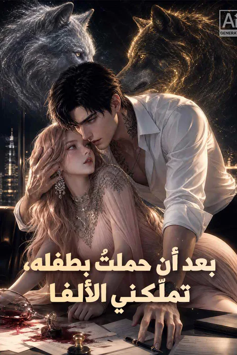 ملصق بعد أن حملتُ بطفله، تملّكني الألفا