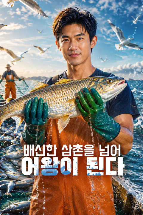 배신한 삼촌을 넘어 어왕이 된다 포스터