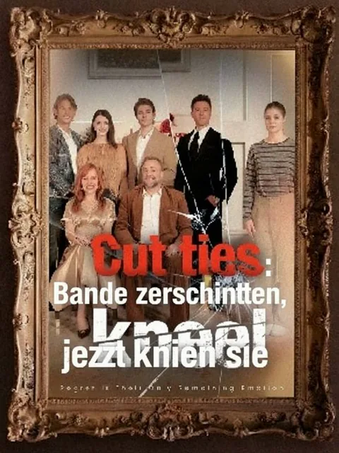 Poster von Bande zerschnitten, jetzt knien sie