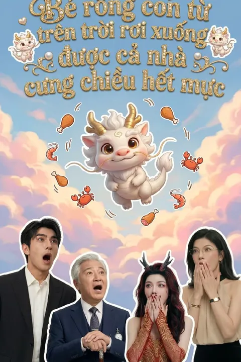 Poster Bé rồng con từ trên trời rơi xuống, được cả nhà cưng chiều hết mực