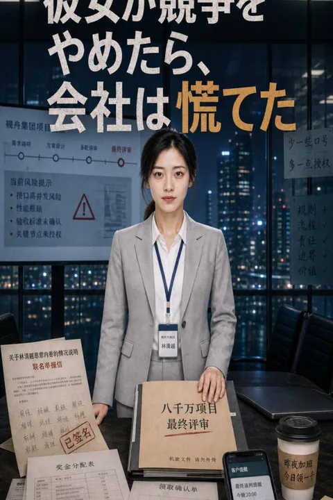 彼女が競争をやめたら、会社は慌てたのポスター