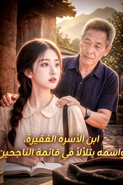 ملصق ابن الأسرة الفقيرة، واسمه يتلألأ في قائمة الناجحين