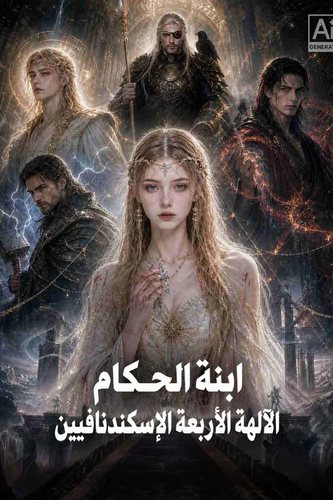 ملصق ابنة الحكام الآلهة الأربعة الإسكندنافيين
