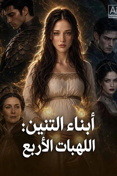 ملصق أبناء التنين: اللهبات الأربع