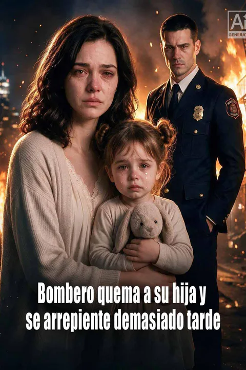 Póster de Bombero quema a su hija y se arrepiente demasiado tarde