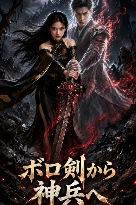 ボロ剣から神兵へのポスター