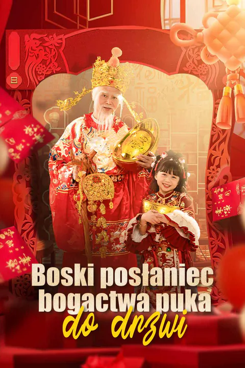 Boski posłaniec bogactwa puka do drzwi – plakat