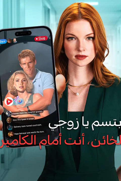 ملصق ابتسم يا زوجي الخائن، أنت أمام الكاميرا