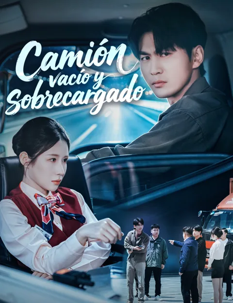 Póster de Camión vacío y sobrecargado