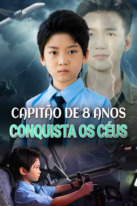 Pôster de Capitão de 8 Anos Conquista os Céus