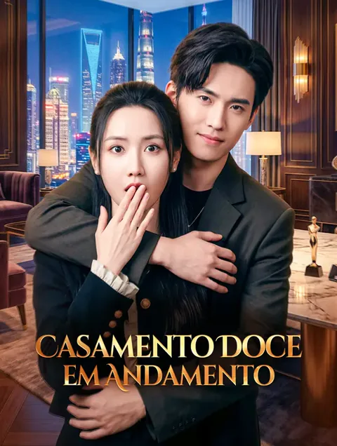 Pôster de Casamento Doce em Andamento