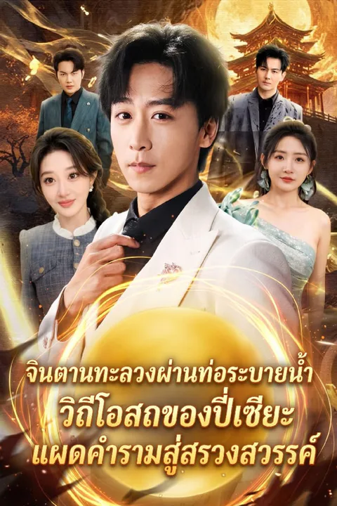 โปสเตอร์ จินตานทะลวงผ่านท่อระบายน้ำ วิถีโอสถของปี่เซียะแผดคำรามสู่สรวงสวรรค์