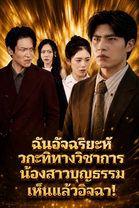 โปสเตอร์ ฉันอัจฉริยะหัวกะทิทางวิชาการ น้องสาวบุญธรรมเห็นแล้วอิจฉา!