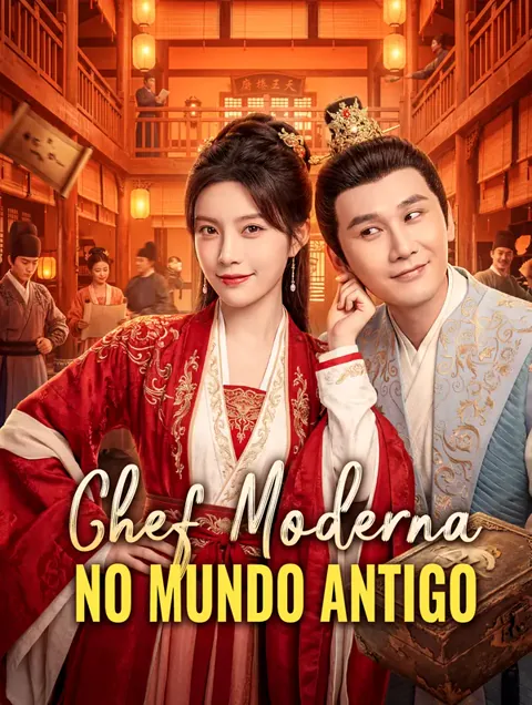 Pôster de Chef Moderna no Mundo Antigo