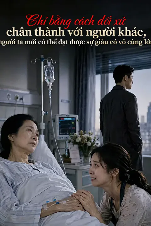 Poster Chỉ bằng cách đối xử chân thành với người khác, người ta mới có thể đạt được sự giàu có vô cùng lớn
