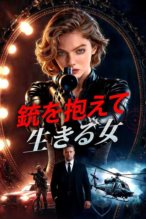 銃を抱えて生きる女のポスター