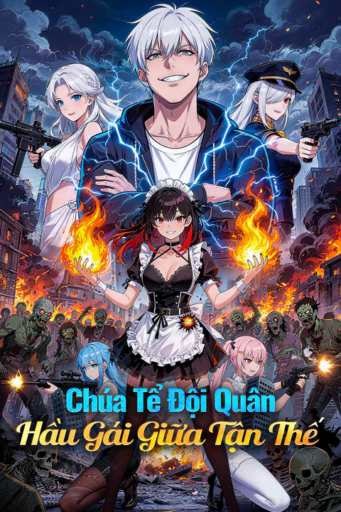 Poster Chúa Tể Đội Quân Hầu Gái Giữa Tận Thế