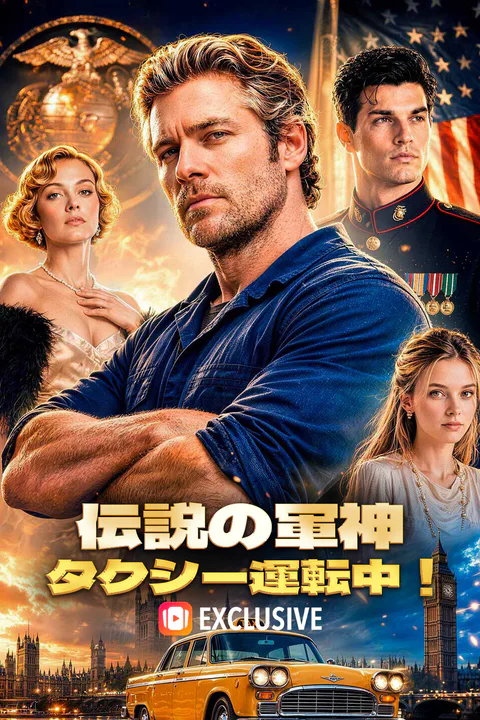 伝説の軍神、タクシー運転中！のポスター