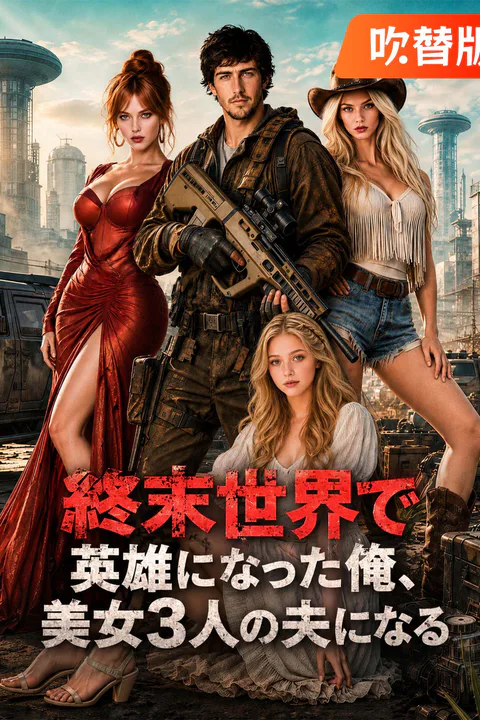 終末世界で英雄になった俺、美女3人の夫になる（吹き替え）のポスター