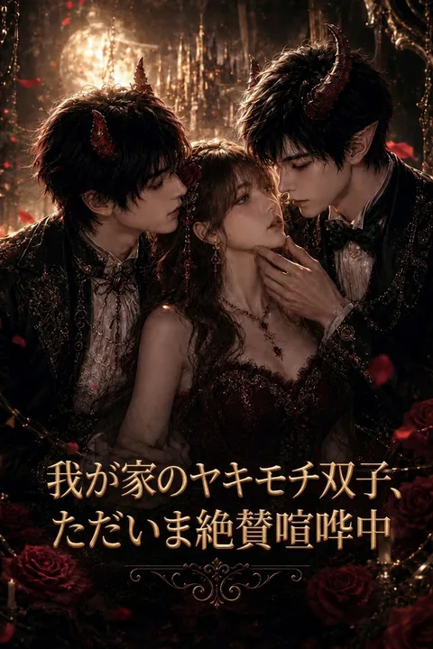 我が家のヤキモチ双子、ただいま絶賛喧哗中のポスター