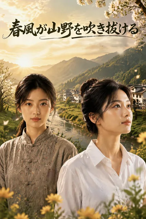 春風が山野を吹き抜けるのポスター