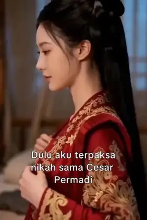 Cinta takdir bunga plum poster