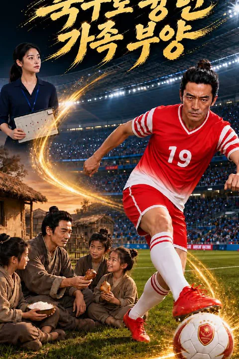 축구로 흉년 가족 부양 포스터