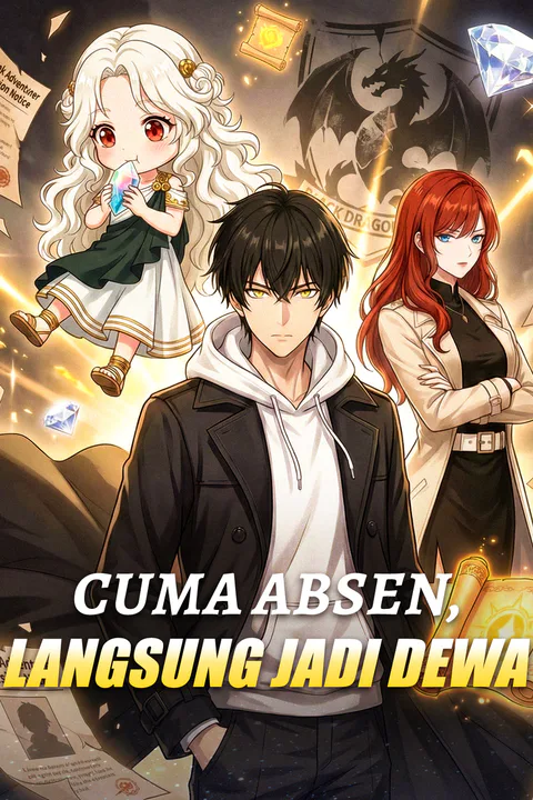 Poster Cuma Absen, Langsung Jadi Dewa (Sulih Suara)