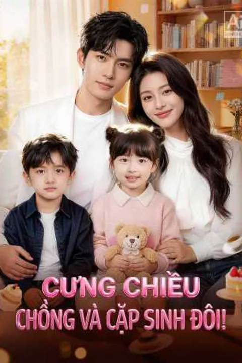 Poster Cưng Chiều Chồng Và Cặp Sinh Đôi!