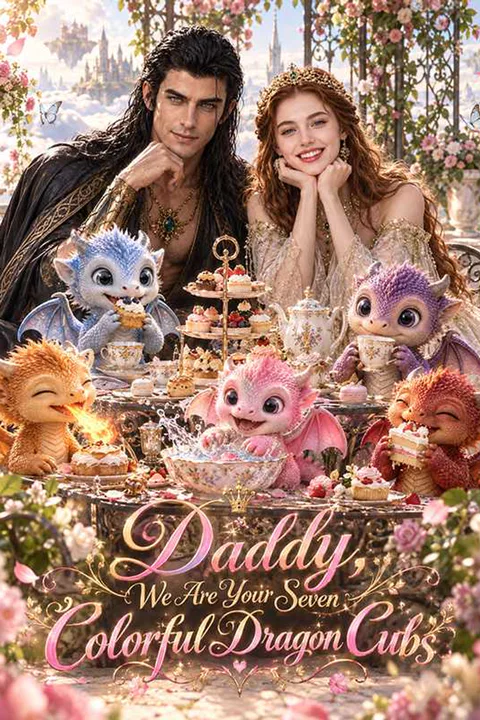 Daddy, We Are Your Seven Colorful Dragon Cubs poster