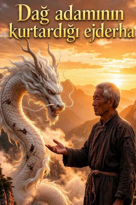 Dağ adamının kurtardığı ejderha afişi