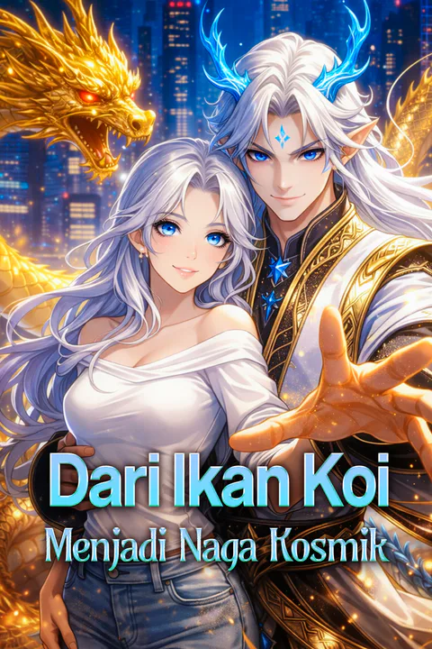 Poster Dari Ikan Koi Menjadi Naga Kosmik