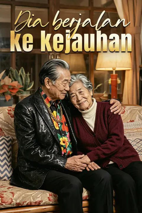 Poster Dia berjalan ke kejauhan