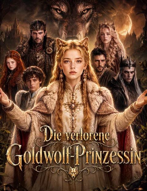 Poster von Die verlorene Goldwolf‑Prinzessin