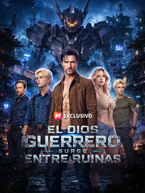 Póster de (Doblado) El dios guerrero surge entre ruinas
